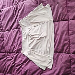 Pretty pastel pink activewear skort with sheer outer layer size M.